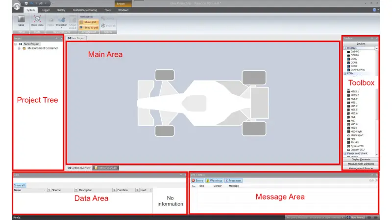 System Configuration Tool RaceCon
