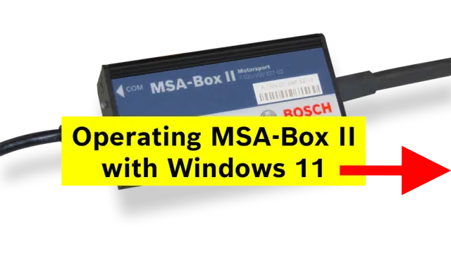 Com Interface MSA-Box II