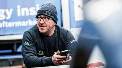 Veteran Hahn has been voted favorite truck racing driver by his competitors several times.